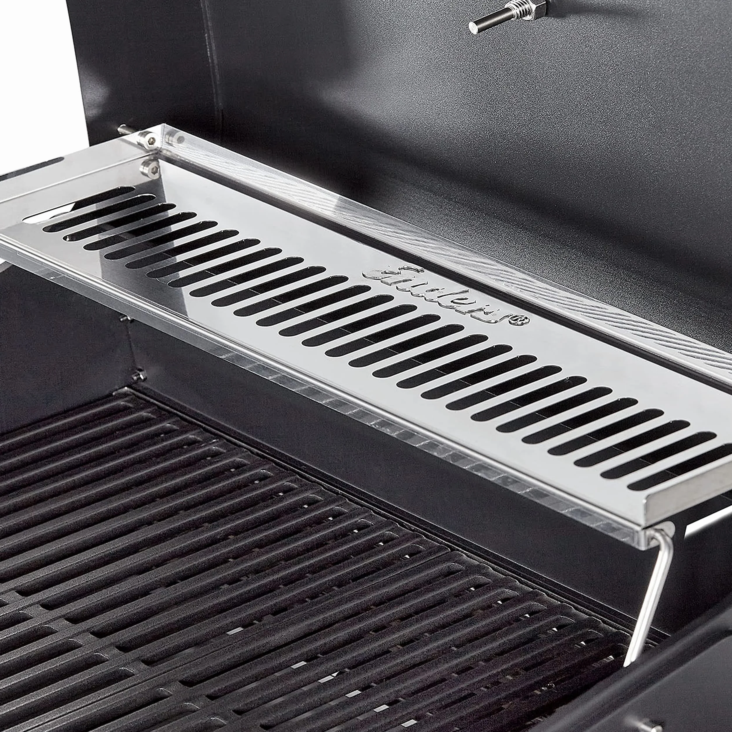 Enders eCrave 2 Barbecue elettrico - Griglia in ghisa, carrello per BBQ con spazio di stivaggio - 2 potenti elementi riscaldanti con stabile coperchio e termometro integrato - Simple Clean 97116