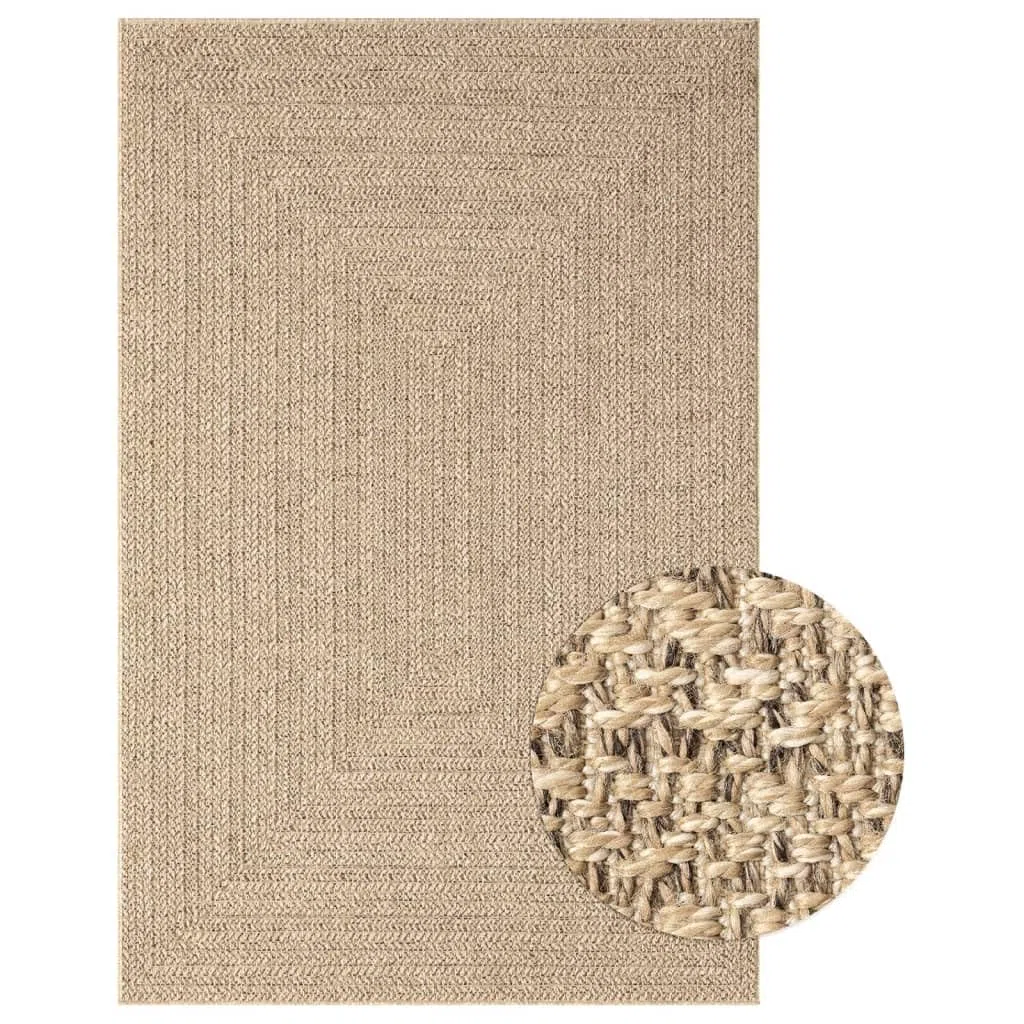 vidaXL Tappeto ZIZUR 160x230 cm Aspetto Iuta per Interni ed Esterni