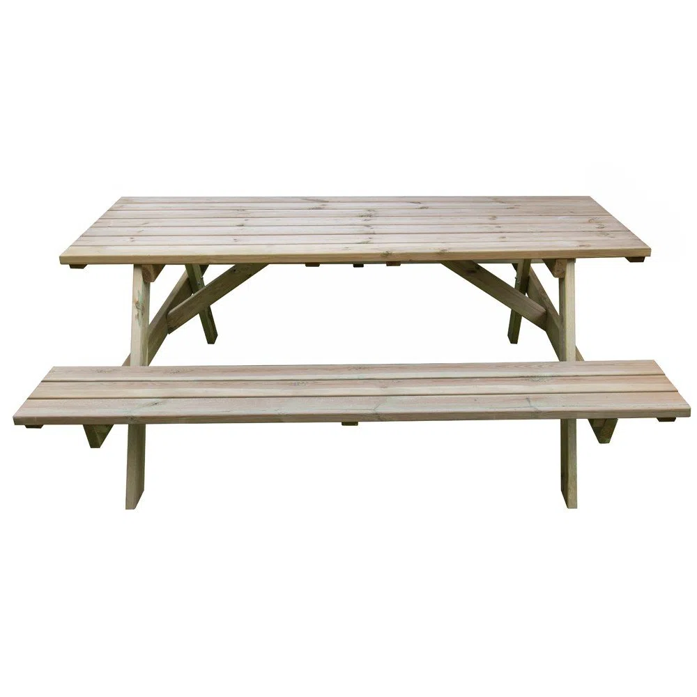 tavolo da pic nic in legno cm 180x120x70h