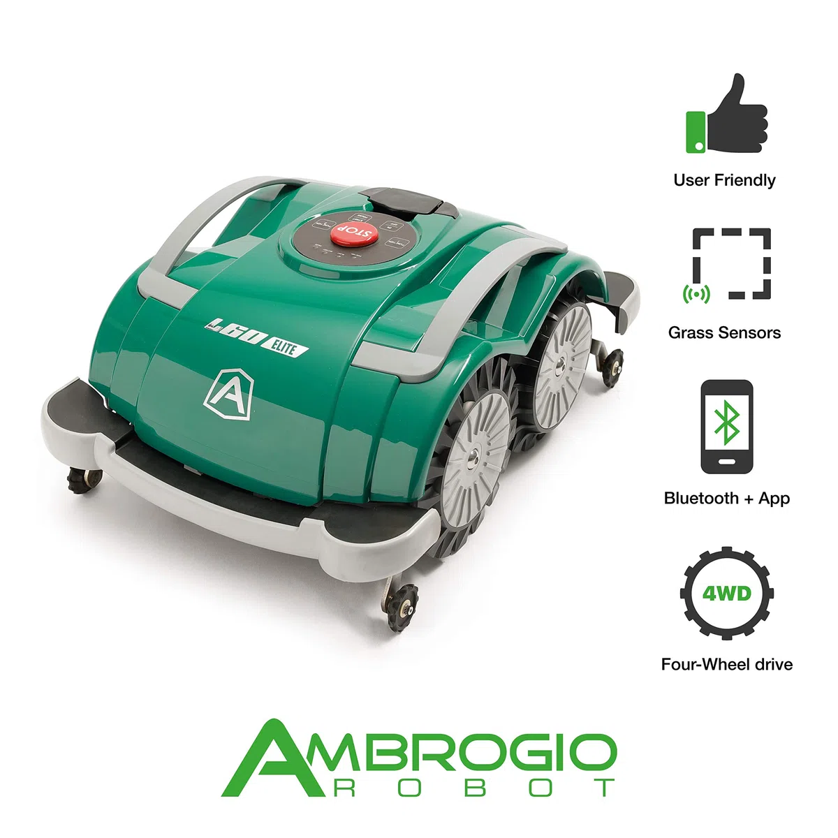 Ambrogio Robot Rasaerba Zucchetti Ambrogio L60 Robot, Verde, Fino a 200m2