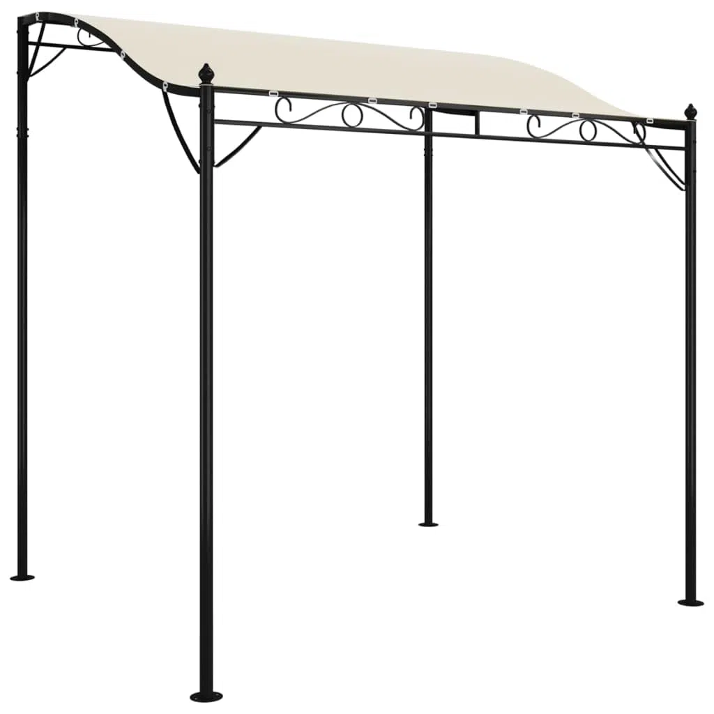 vidaXL Tettoia Crema 2x2,3 m 180 g/m² Tessuto e Acciaio