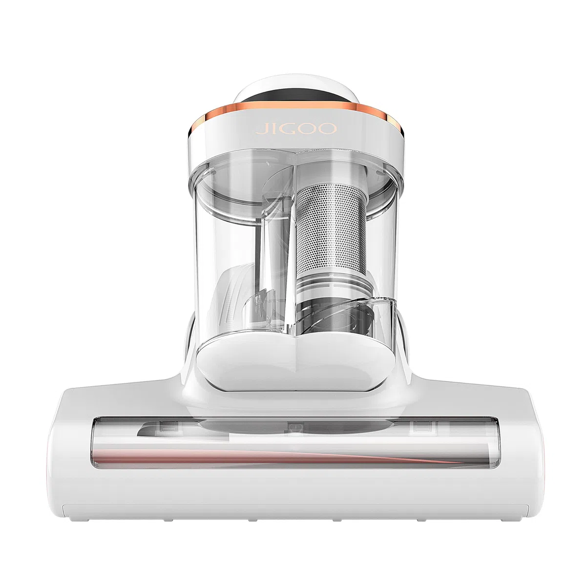JIGOO Aspiramaterassi con Luce UV e Calore, 500W 13KPa Aspiraletto Potente con Display LED per Letti, Peli di Animali, Rimozione Allergeni
