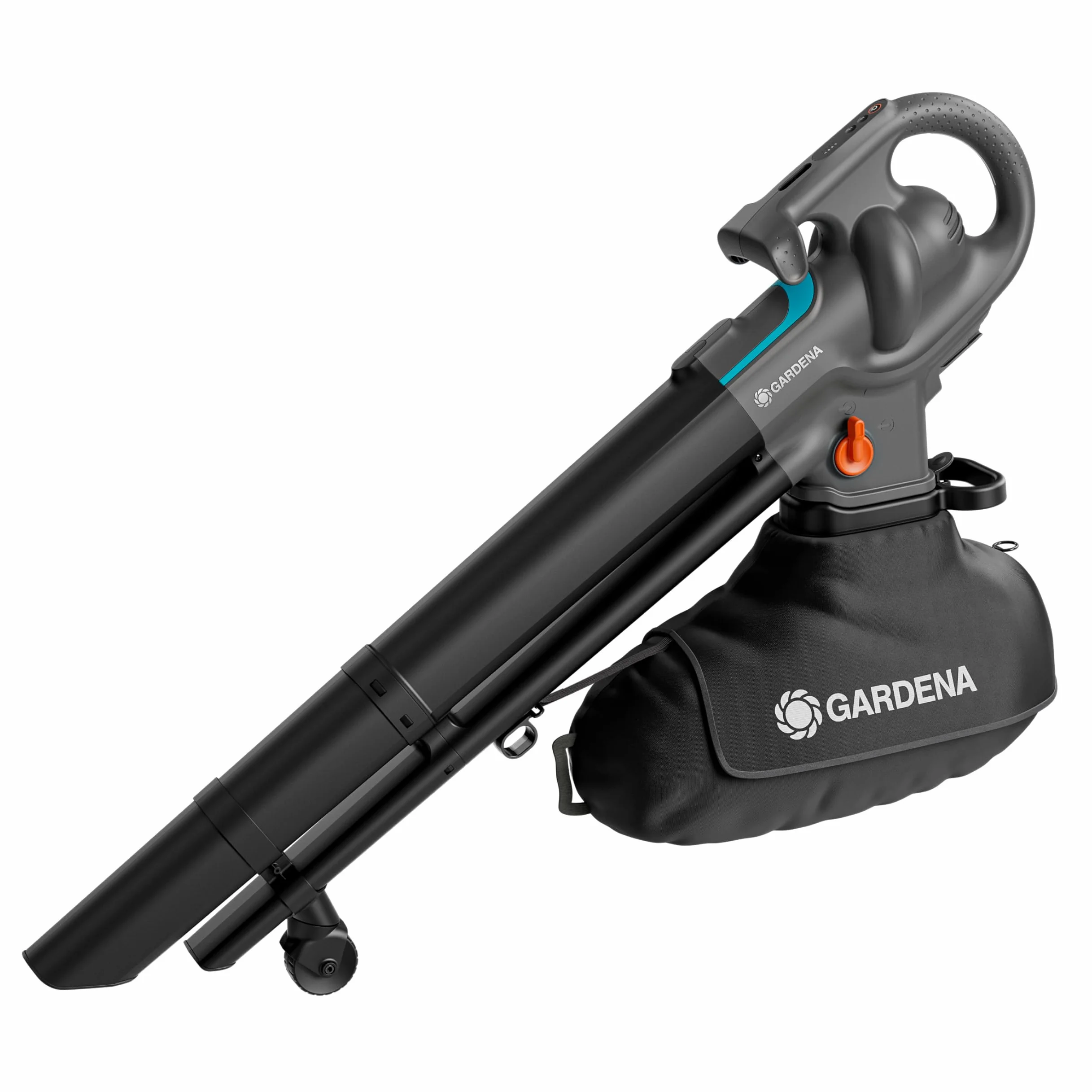 Gardena Soffiatore/Aspiratore A BatteriaPowerJet Collect 18V P4A Solo: Potente flusso d'aria, Cambio rapido di modalità, Velocità regolabile, Sacco di raccolta, Senza fili (14895-55)