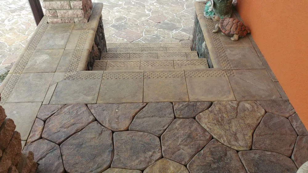 SvitMolds, #S34 Stampi per cemento, 6 pezzi, stampi in plastica, per pavimentazione fai da te effetto pietra, per vialetti e sentieri da giardino