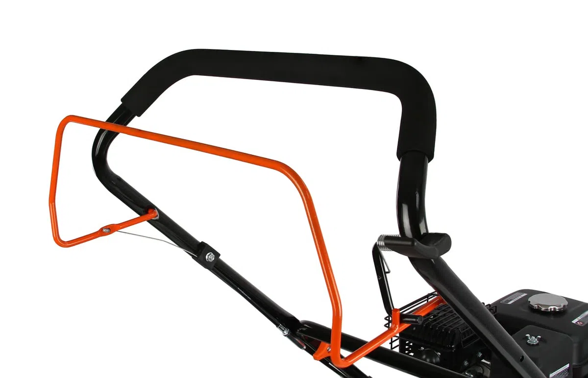IMJ-Global Arieggiatore 3 in 1 Scarificatore 5 CV a Scoppio 196cc 3,8kW Motore 4 Tempi Benzina per Prato | 2 Rulli Intercambiabili | 8 Livelli di Regolazione in Altezza| Cestello Incluso