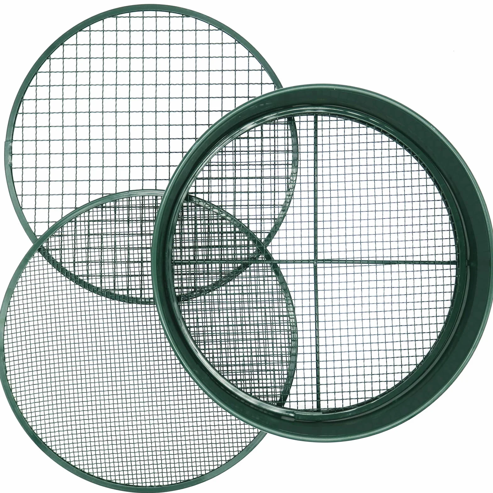 KOOLPUG Setaccio Giardino, 3 in 1 Setaccio da Giardino con Rete 3 mm/6 mm/12mm, Setaccio Terreno, Setaccio Ghiaia, Setaccio Compost, Ideale per Setacciare Terreni, Pietre e Compost