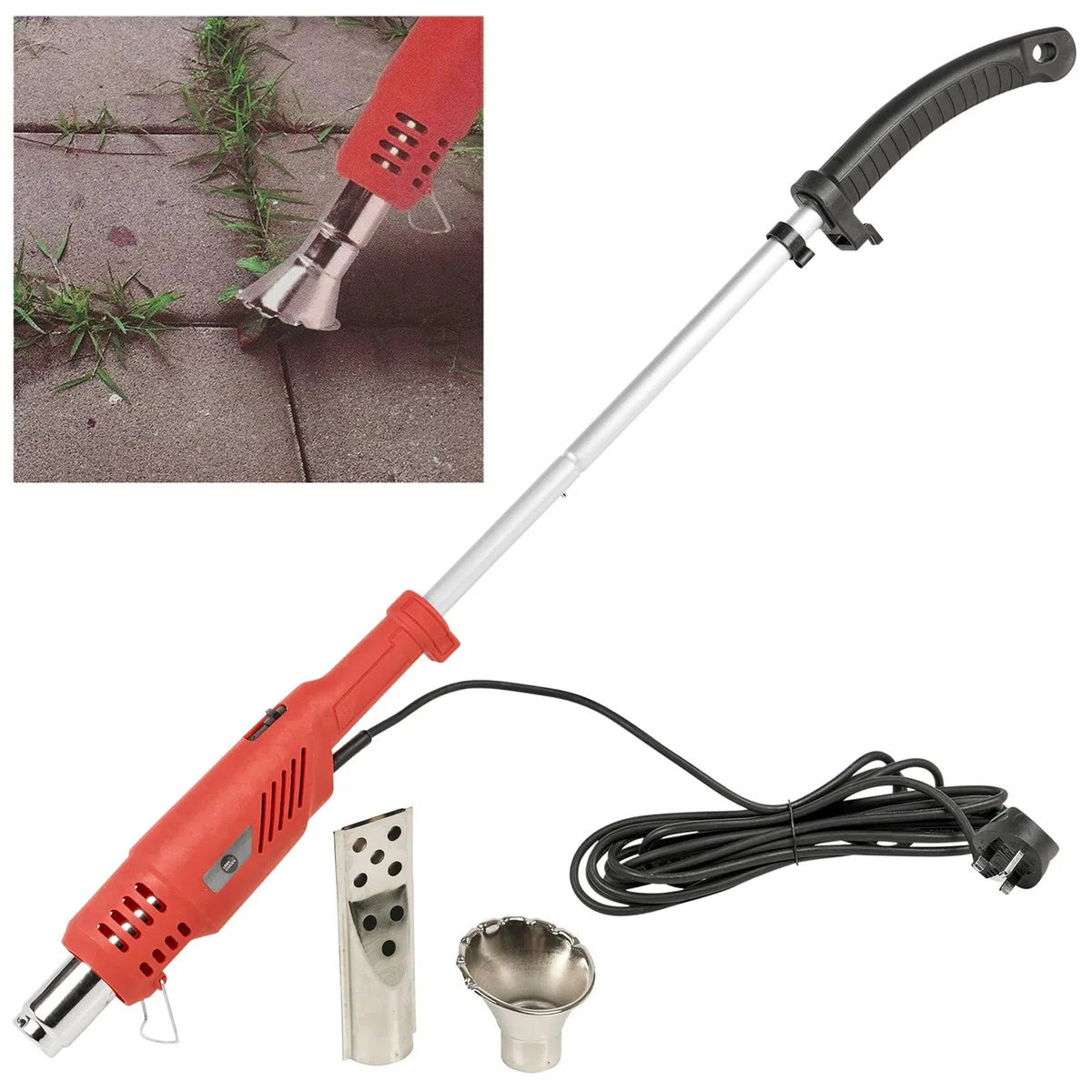 2000W elettrico asta aria calda torcia giardino terrazza erbacce bruciatore rimozione muschio killer