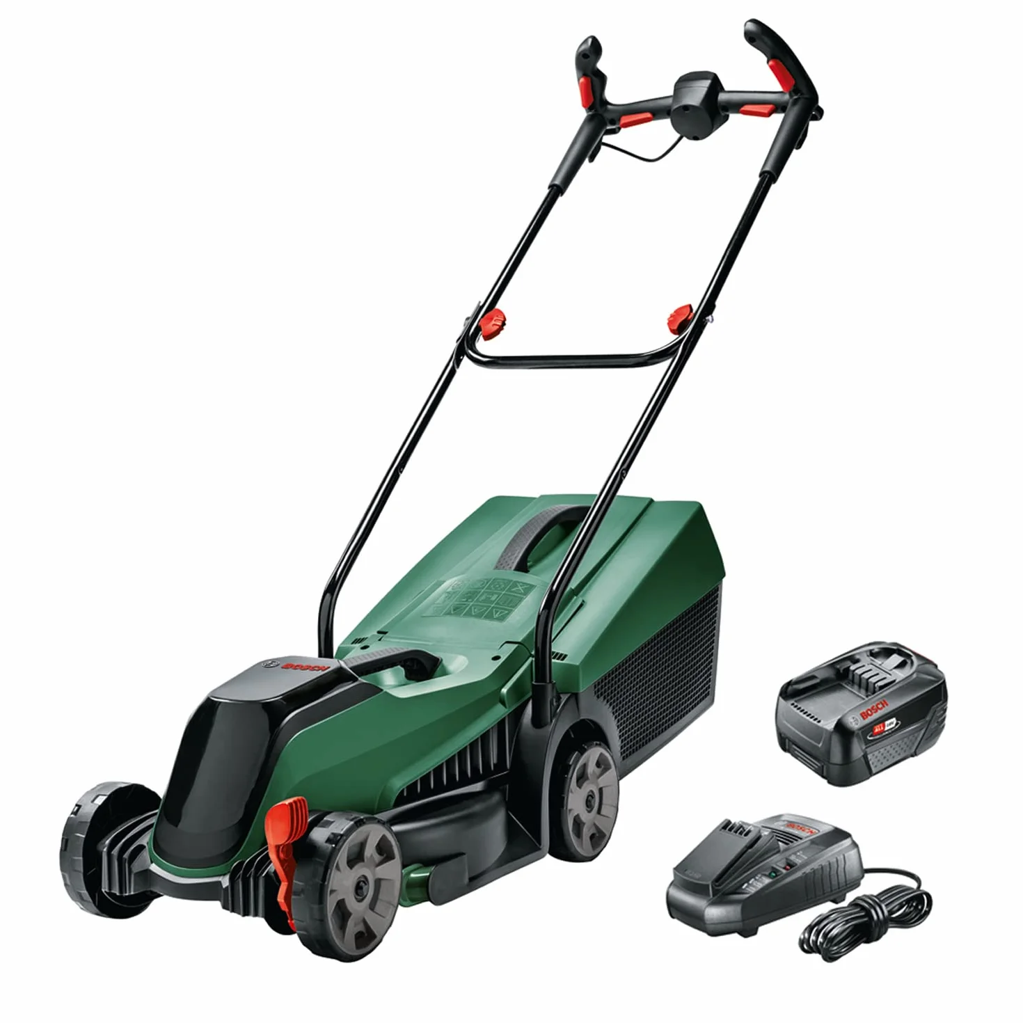 Bosch Home and Garden Rasaerba a batteria CityMower 18V-32-300 (18 Volt, 1 batteria, larghezza di taglio: 32 cm, rasa fino a 300 m², in confezione di cartone)