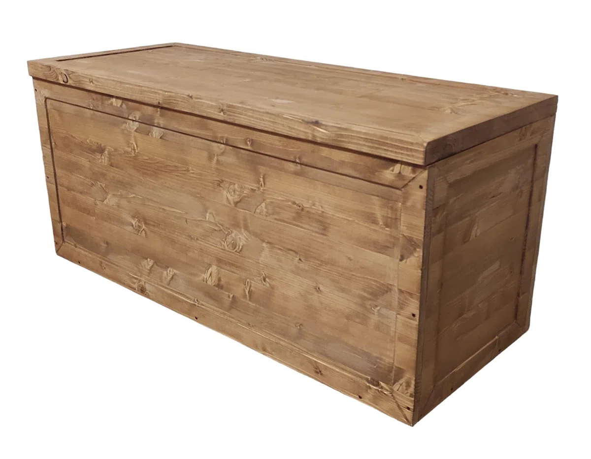 TOTAL WOOD 2012 Cassapanca Contenitore Baule in legno Intero Esterno 150x40x45 cm impregnata ANCHE SU MISURA
