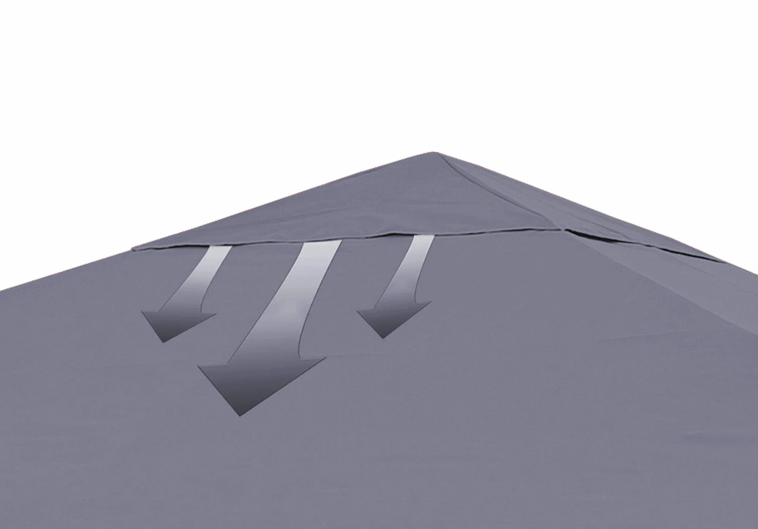QUICK STAR Tetto di ricambio per Rank Gazebo 3x3m Antracite