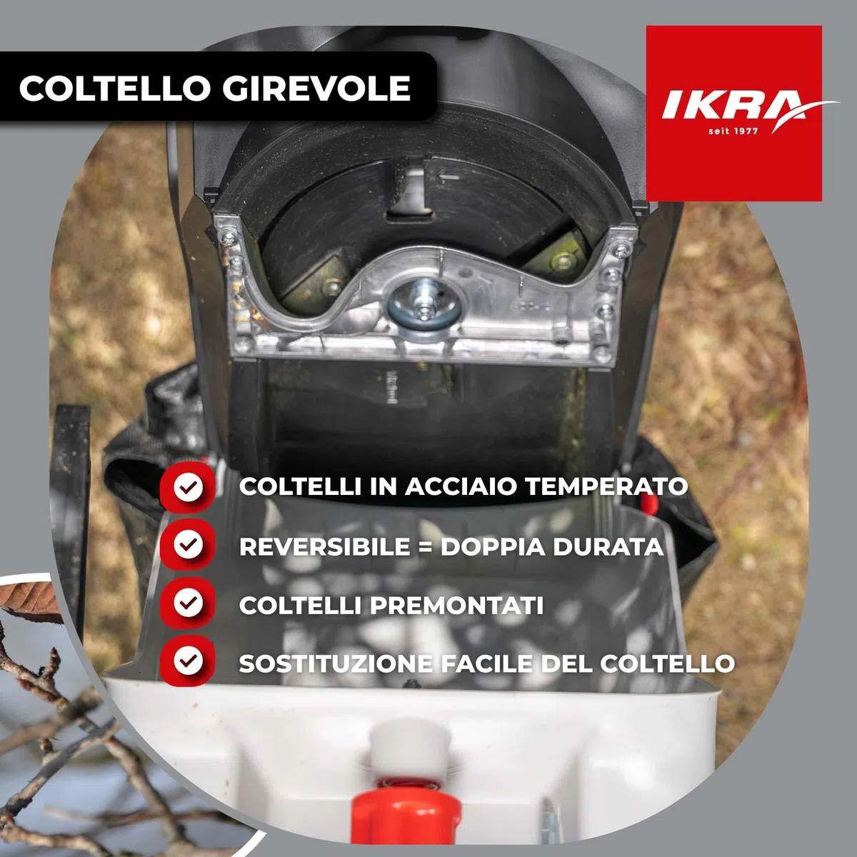 IKRA biotrituratore elettrica IMH 2800 2800 W