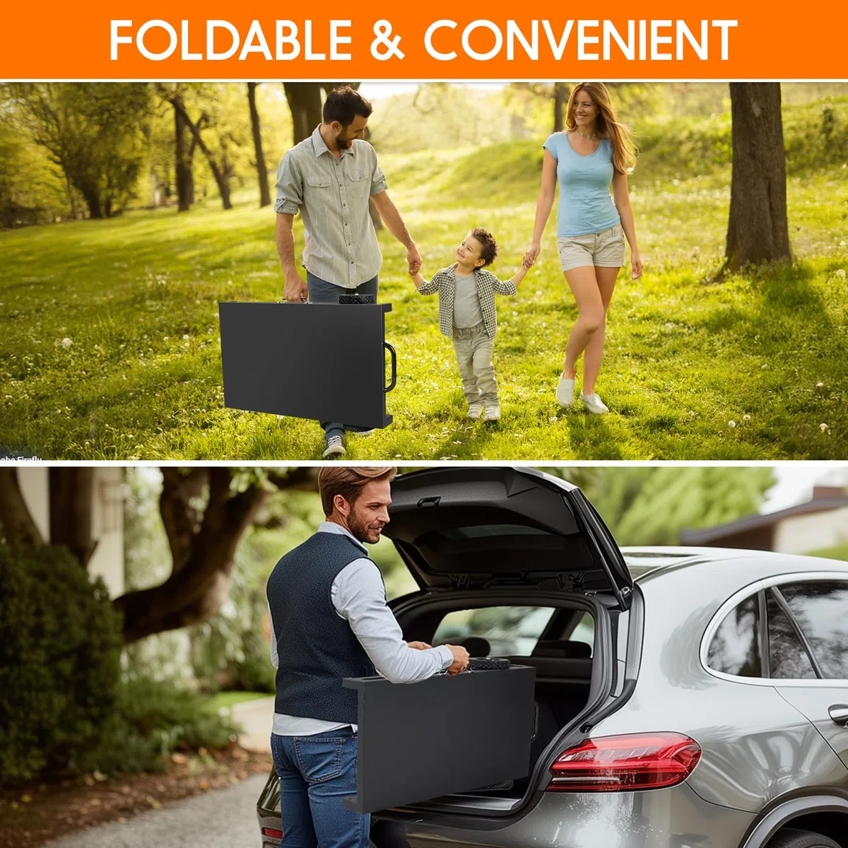 KHAMAL Carrello pieghevole per barbecue da esterni, tavolo portatile per pizza con ruote, tavolo da pranzo portatile per esterni, barbecue, interni, cucina