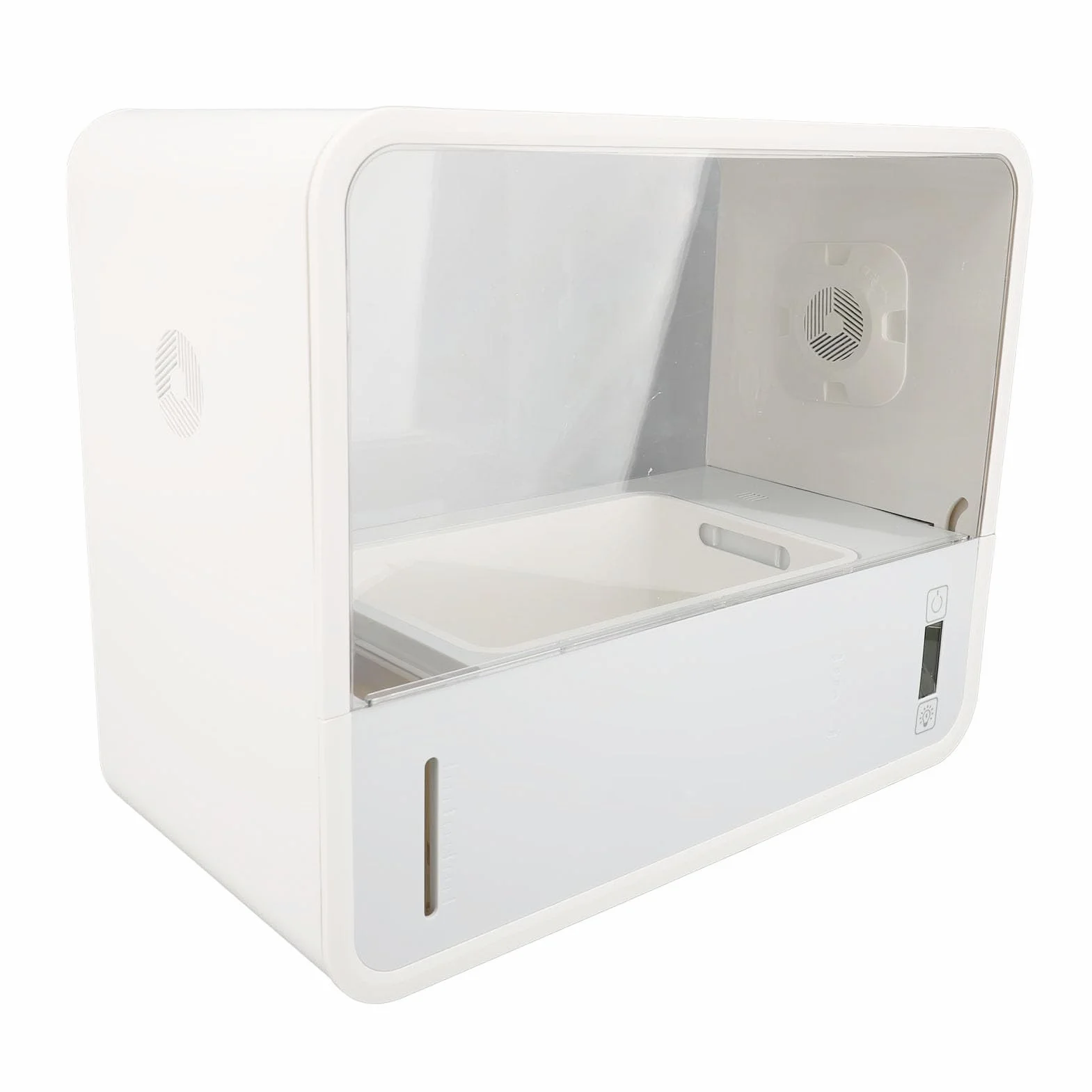 Pssopp Tenda per Coltivazione Funghi con Illuminazione LED Automatica, Box Trasparente per Coltivazione Indoor, di Visualizzazione Intelligente Senza Terreno