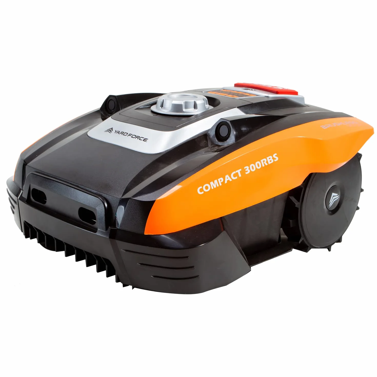 Yard Force Compact 300RBS Tosaerba Robotizzato Fino a 300 mq, Semovente con Sensore a Ultrasuoni iRadar, Controllo Bluetooth e App, Motore Brushless, Batteria Ricaricabile 20V, 2.0 Ah