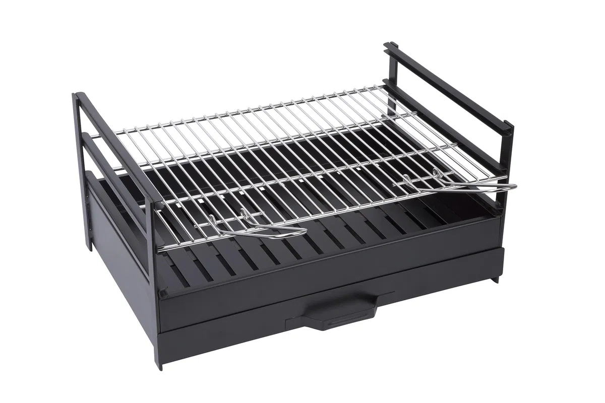 Sauvic Cassetto Barbecue 70x40 cm con griglia Inossidabile