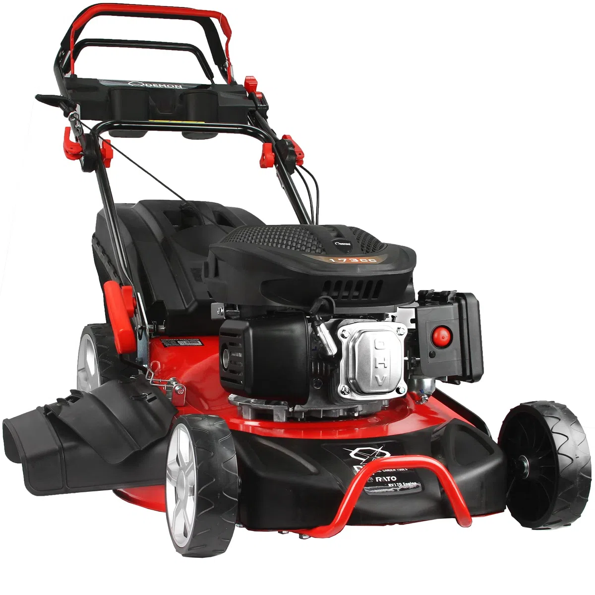 Tosaerba rasaerba a scoppio 173cc Benzina 4.35 CV 3,2KW semovente trazionato area di taglio da 53cm cestino 60 Litri