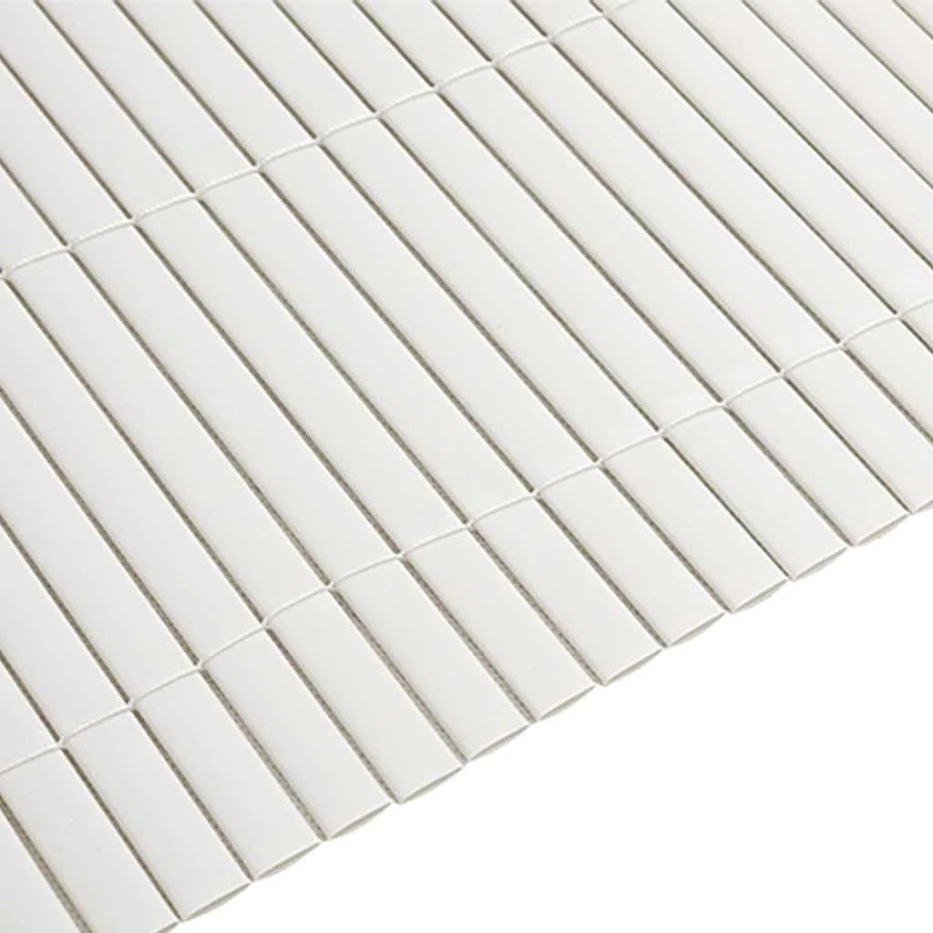 vidaXL Recinzione da Giardino Bifacciale Bianca 1,8x5 m in PVC, Pannello della Recinzione del Giardino, Recinzione in Giardino, Pannello del Giardino
