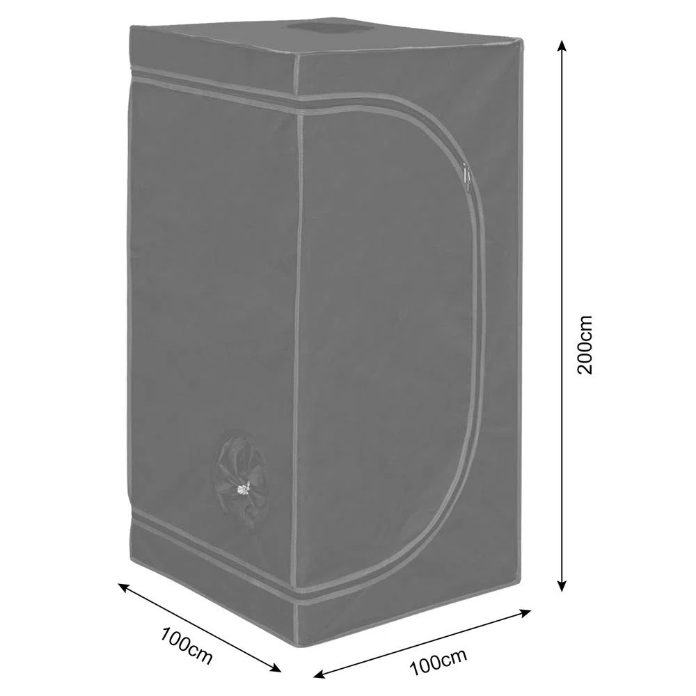 Kingpower 14 Taglie Grow Tent Box Interno Serra Coltiva la Tenda Idroponica Gabinetto di Alevamento, Dimensione:100 x 100 x 200 cm (06)