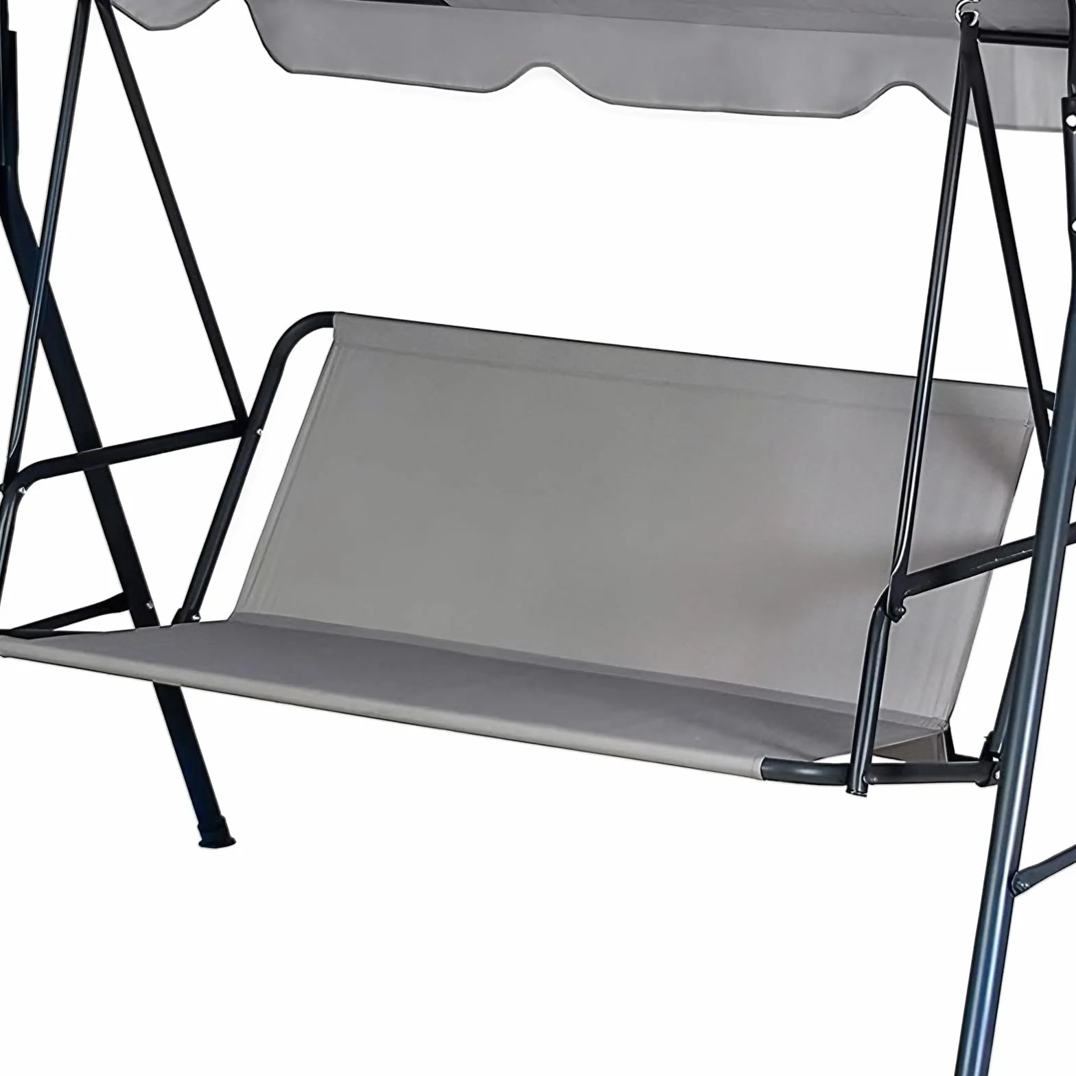 Coprisedile di ricambio per dondolo da giardino, tessuto Oxford 900D, impermeabile, antivento, anti-UV, 2 e 3 posti, universale, per esterni, veranda, giardino, cortile, altalene (grigio, 158 x 52 x