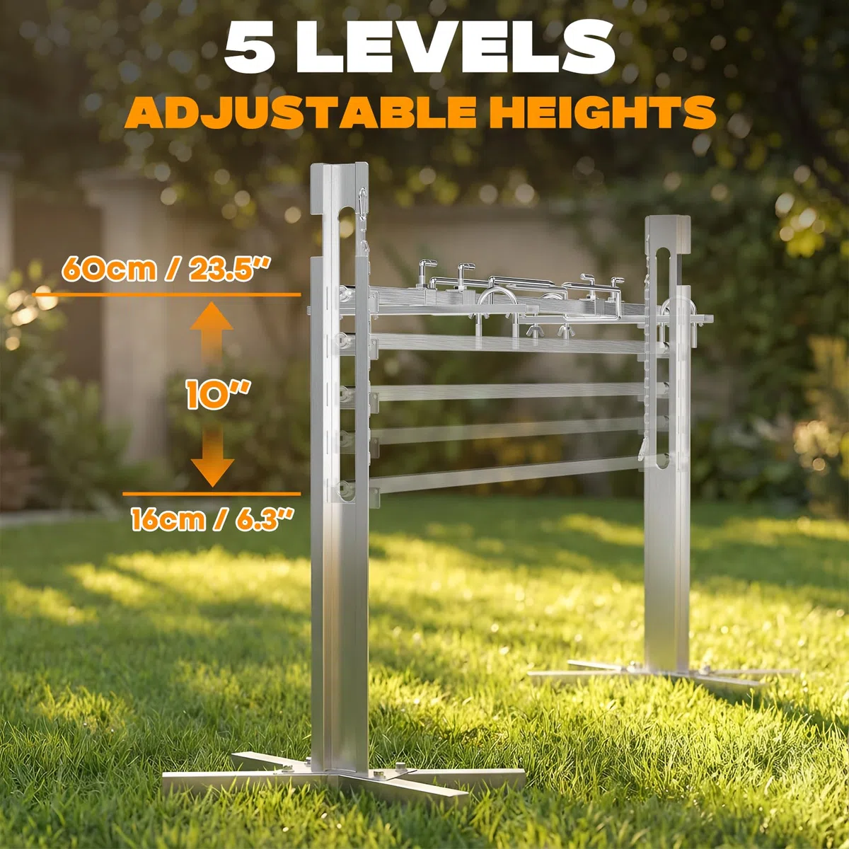 onlyfire Kit per Girarrosto Elettrico per Barbecue con capacità di Carico di 60 kg, Griglia in Acciaio Inossidabile per Maiale Intero e Agnello per Barbecue All'aperto e Arrosto di Maiale