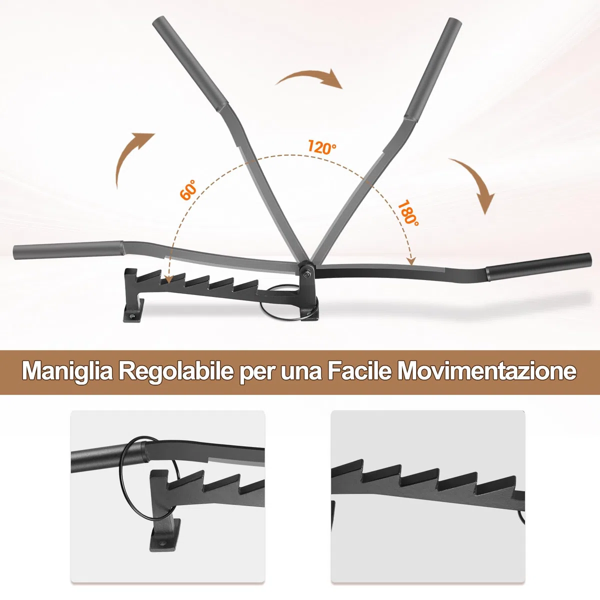 Spaccalegna Manuale, Spaccalegna Manuale da Parete per Legna da Ardere con 2 Manici Staccabili Strumenti per Spaccare Legna Portatile per Casa e Campeggio all'aperto