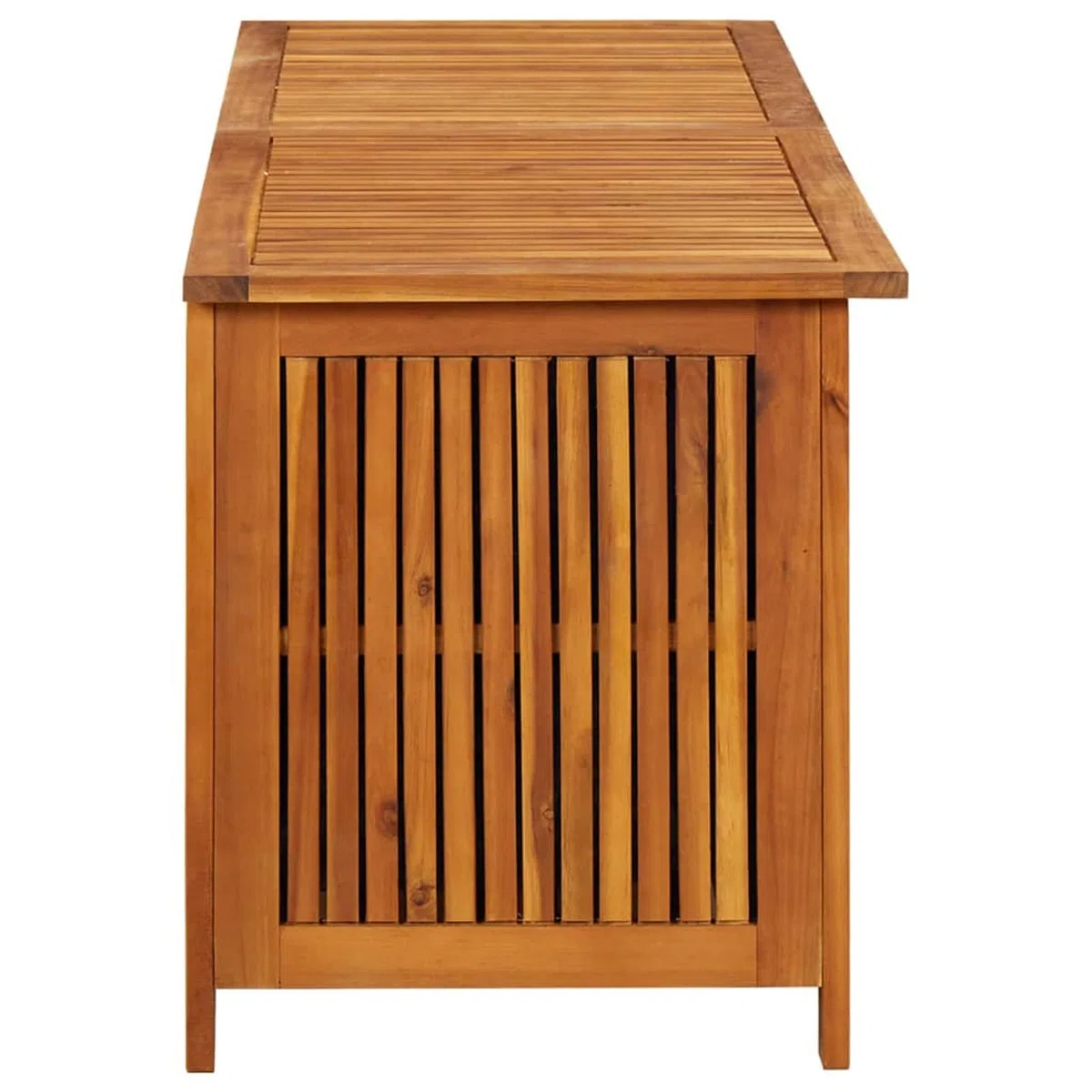 Contenitore da Giardino, Porta Cuscini Esterno con Alzate a Gas, 150x50x58 cm, Legno Massello di Acacia, per Esterno e Interno