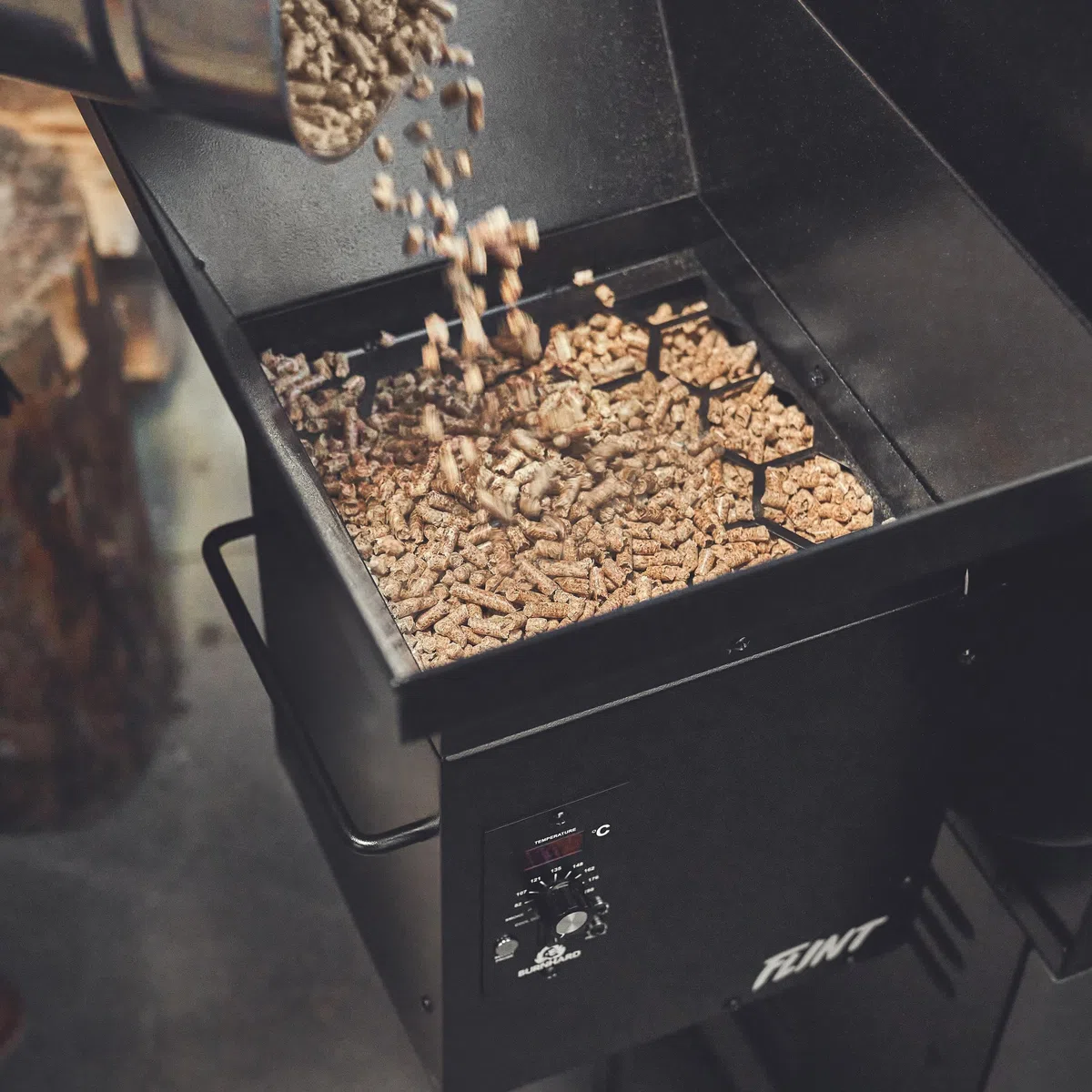 BURNHARD pellet in legno di hickory per affumicatoio, barbecue o forno per pizza a pellet Smoke Wood
