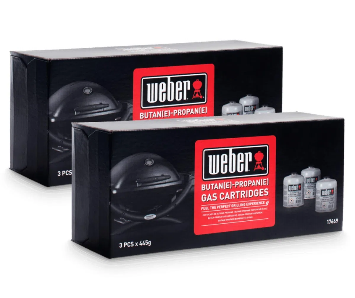 Weber Cartuccia gas 2 confezioni da 3
