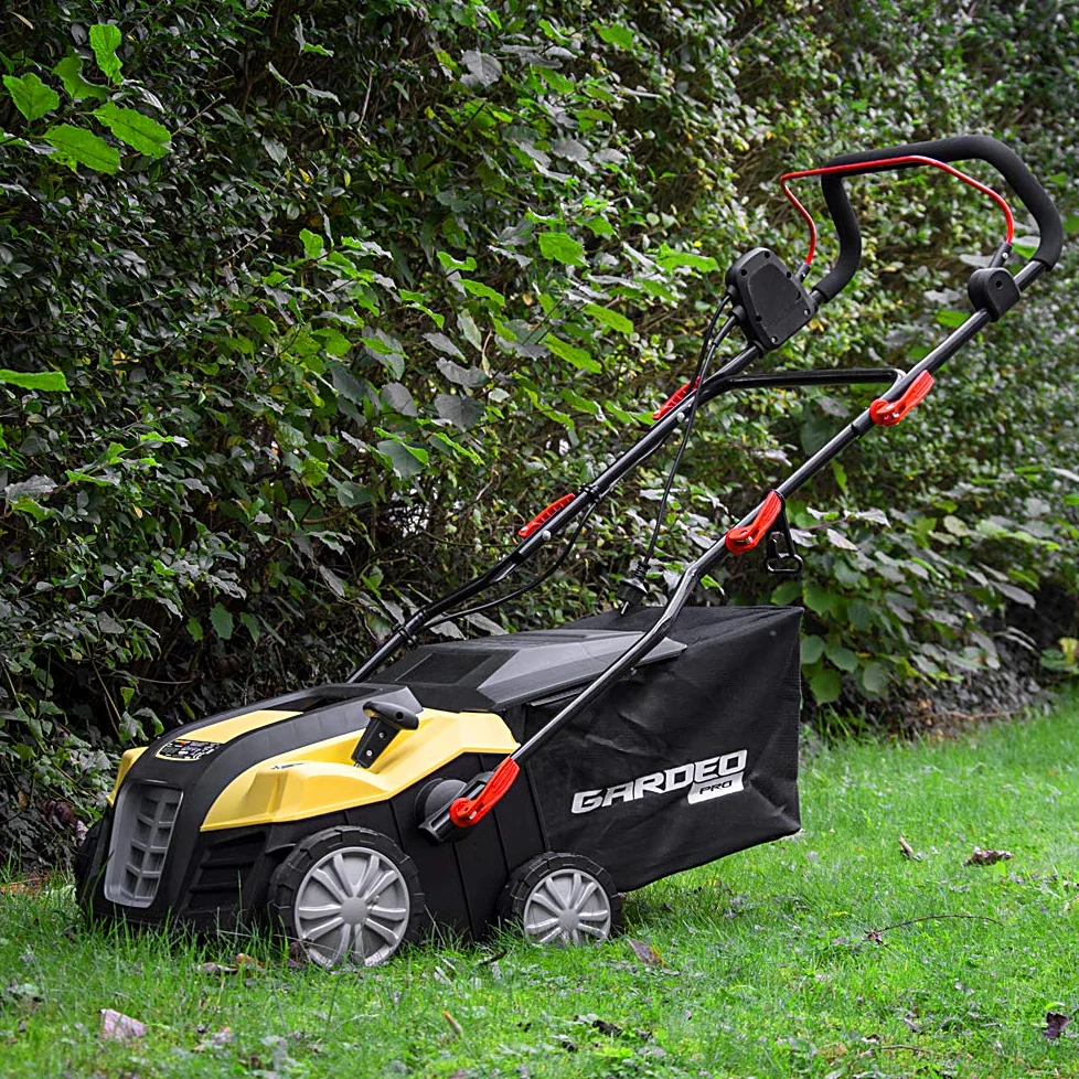 GARDEO GSCEE1802B4W - Scarificatore arieggiatore elettrico 1800W, larghezza area di lavoro 40 cm. Garanzia 3 anni
