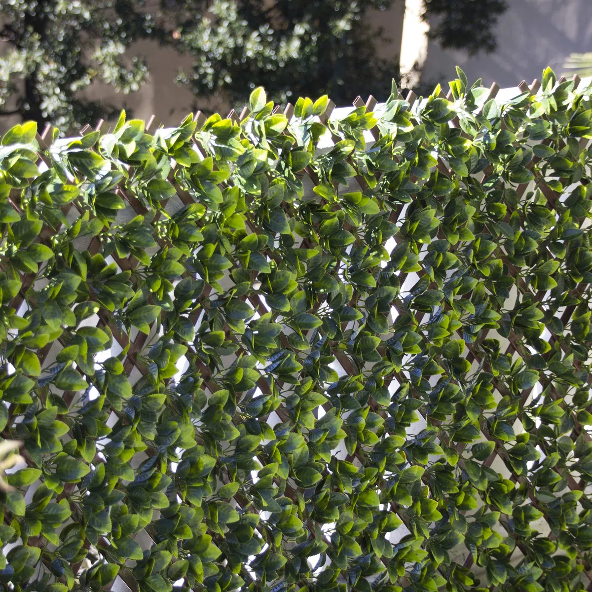TENAX Siepe Artificiale con Foglie 3d su Traliccio Estensibile in PVC, Divy 3D Trellis, 1x2 m