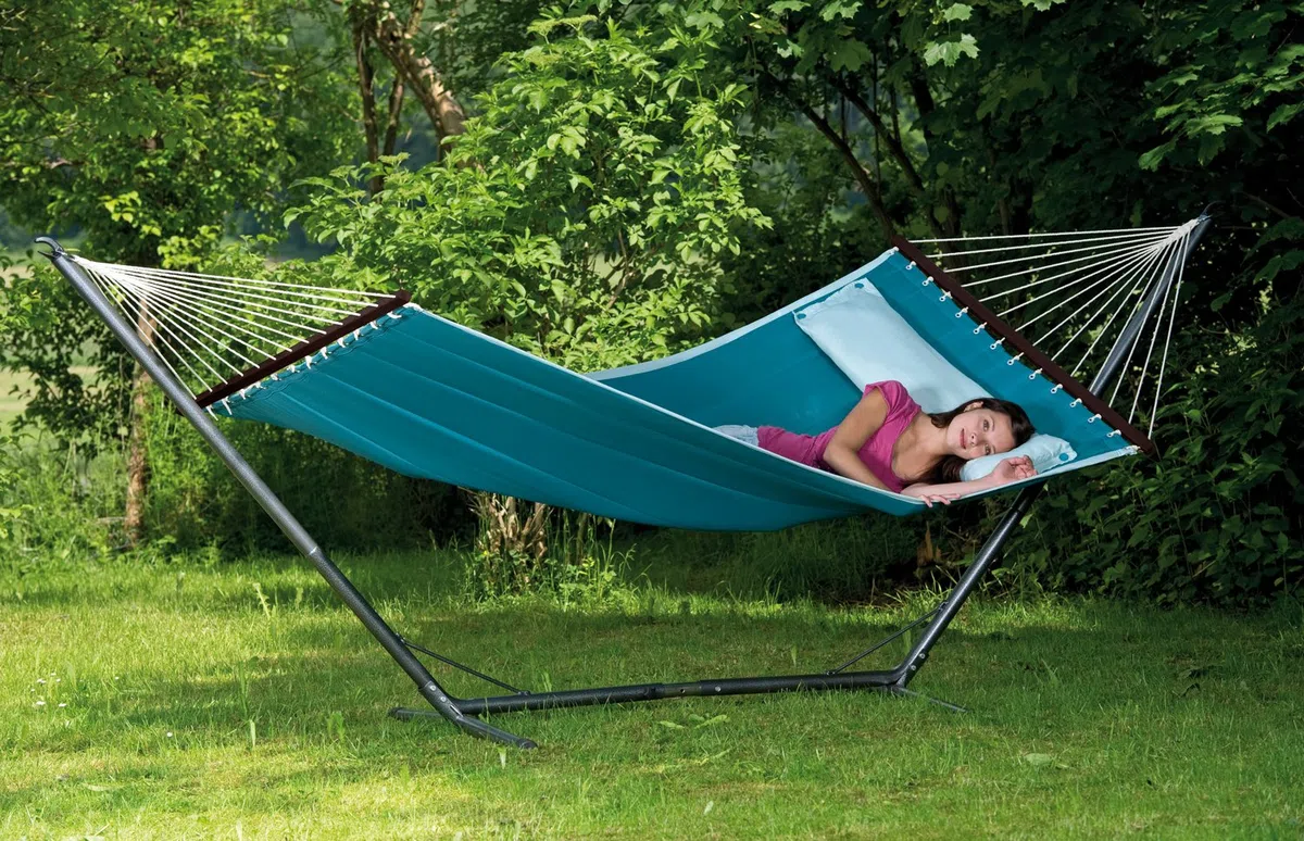Amazonas Hammock AZ-4028000 Sumo Struttura Portante per Amache Grande, Acciaio, 380x132x107 cm