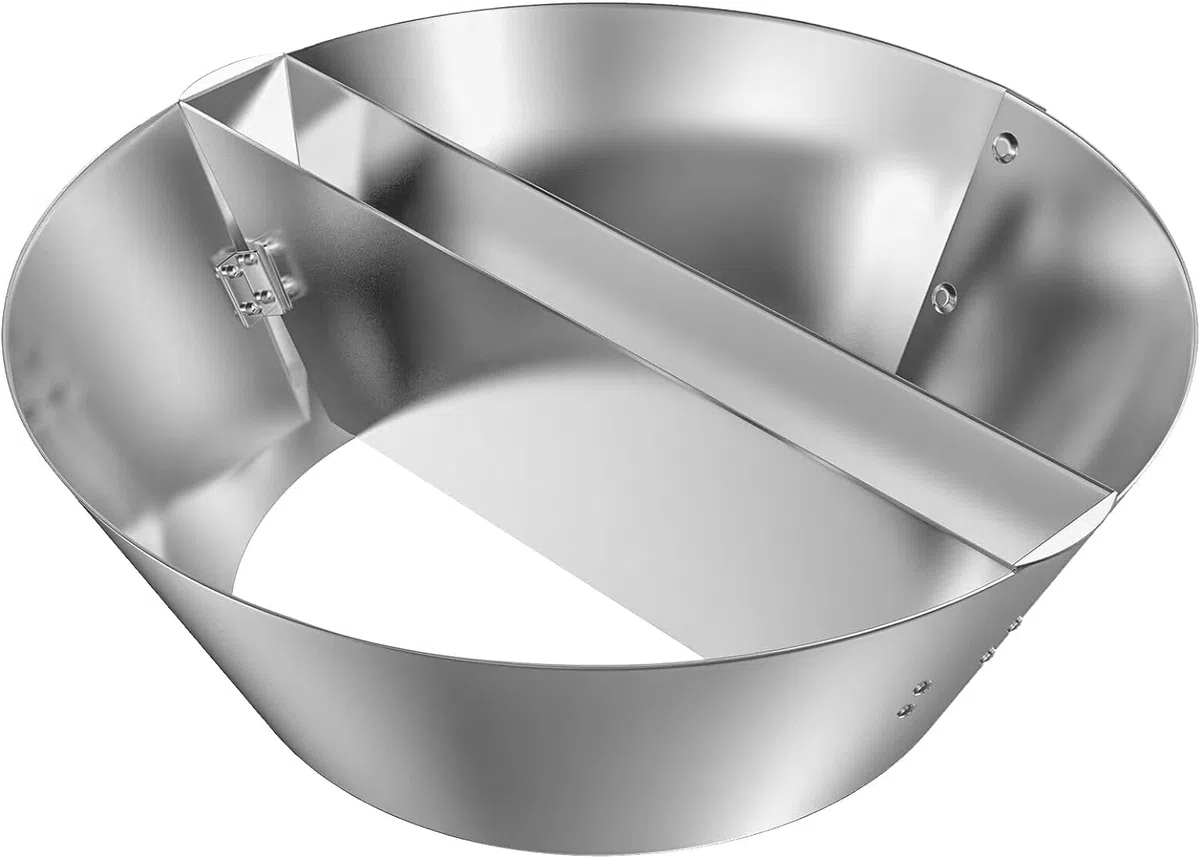 onlyfire Cestini per Carbonella da Barbecue, Affumicatore BBQ in Acciaio Inossidabile per Weber 57 cm Kettle BBQ e Altre 47/57/67 cm Kettle Griglie