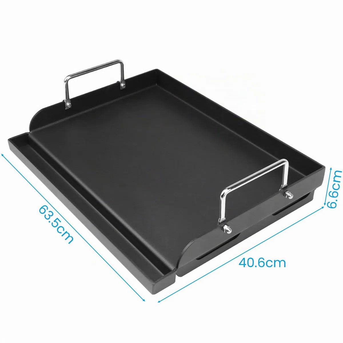 Denmay Piastra universale Plancha, 63,5 x 40,6 cm, per barbecue a gas, barbecue a carbonella, griglia elettrica e altro, rivestimento antiaderente per Weber, grande rettangolare universale