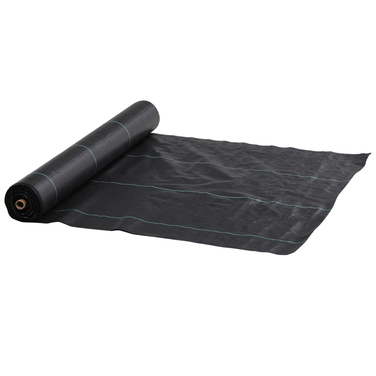 Outsunny Telo per Pacciamatura 100x2 m, Traspirante e Anti-UV, Telo Pacciamatura in Polipropilene, per Orto e Giardino, Nero