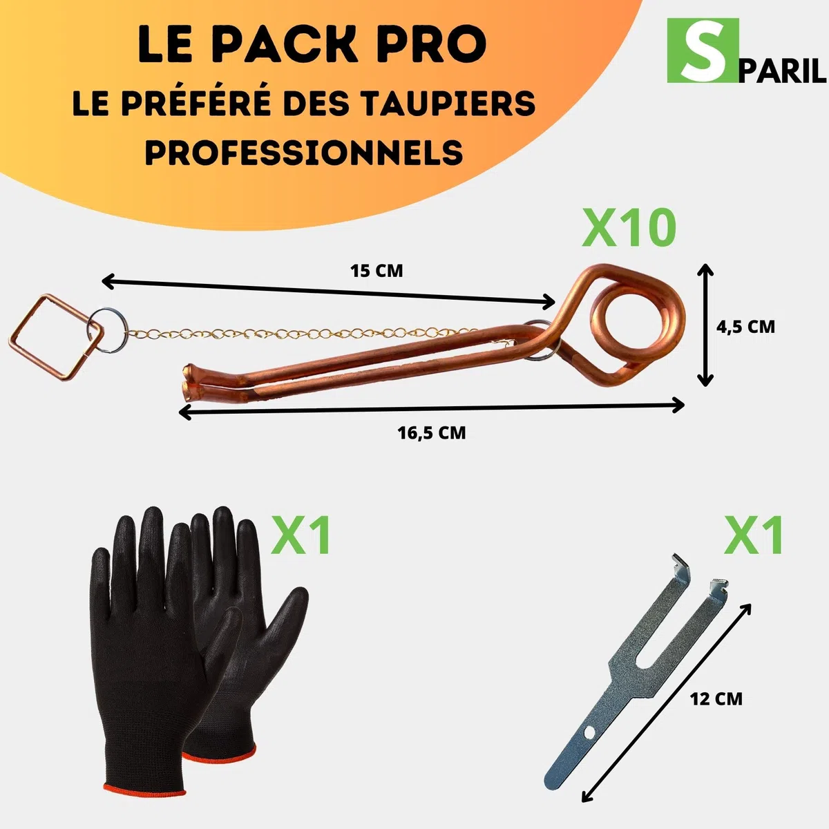 Trappole Per Talpe Putange per Arvicole o Topi Talpa (Set da 10). Accessori Anti Talpe Contro i Roditori. Non c'è Bisogno Di Petardi O Repellenti Ad Ultrasuoni Per Eliminare I Parassiti Dal Tuo Prato.