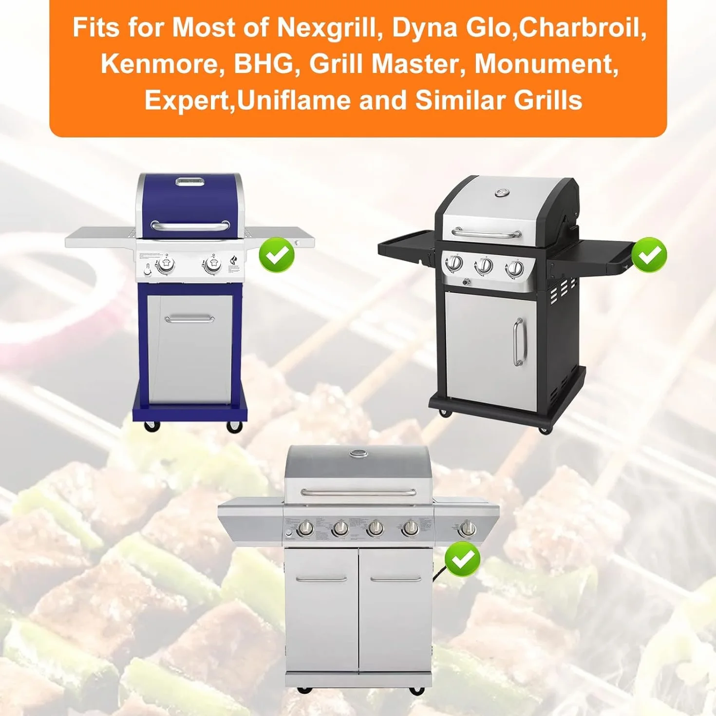 GFTIME Vaschetta per Grasso Universale con vaschetta di Raccolta da 38 cm Fino a 65 cm, Regolabile per bruciatori da 2/3/4 di Charbroil, DynaGlo, Nexgrill, Kenmore, Uniflame e Molto Altro Ancora