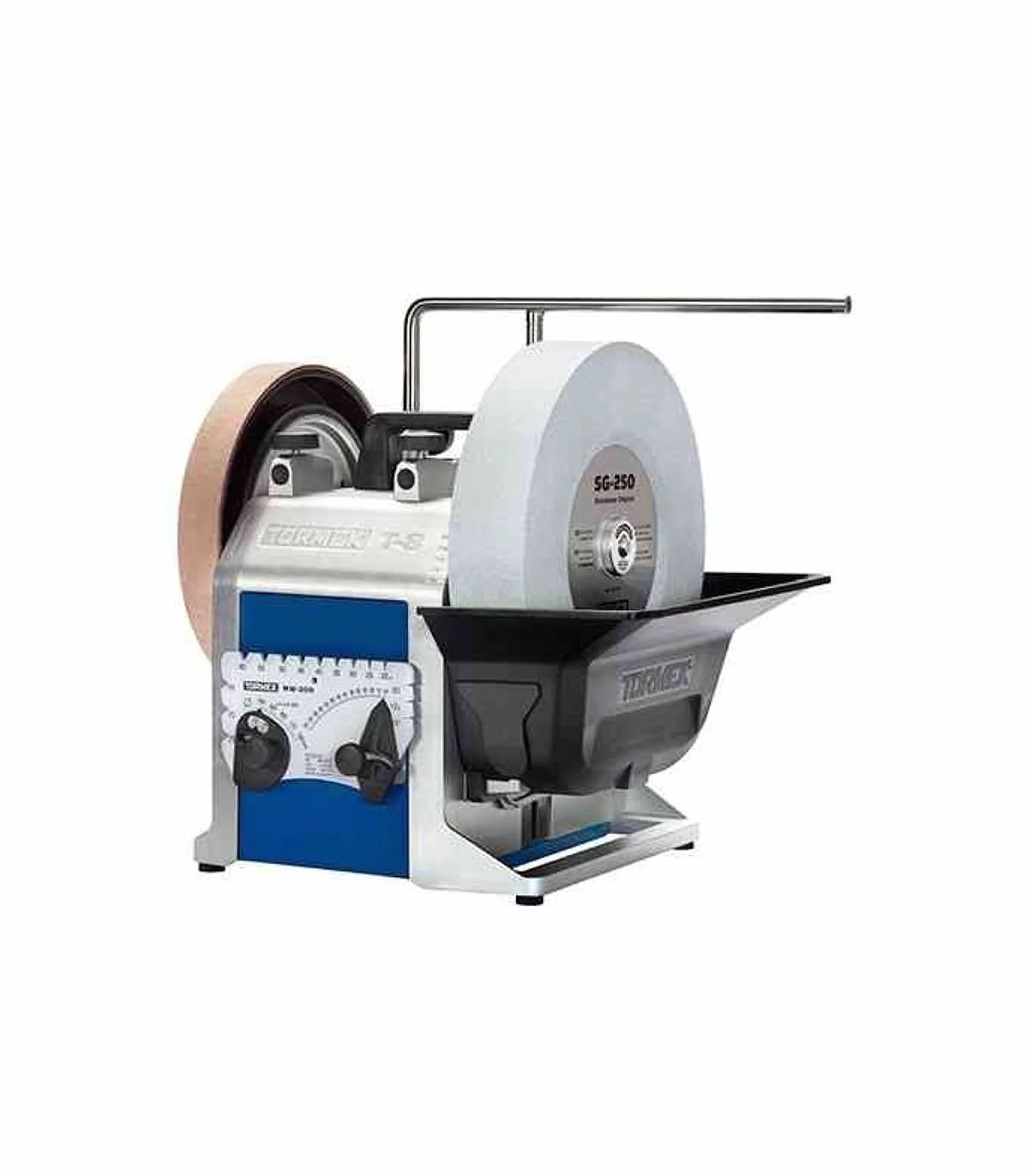 NIL00005 TORMEK T-8 con mola ad acqua, 200 W, Affina tutti i tuoi strumenti taglienti, supporto universale, regolazione, EzyLock, sollevamento a vite, manicotti di precisione