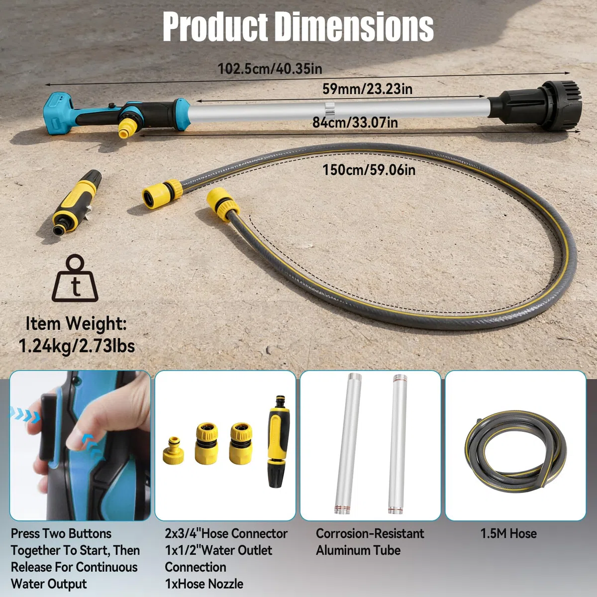 Pompa Trasferimento Acqua Senza Fili Compatibile con Batteria Makita 18V, Pompa Sommergibile Portabile 950 GPH per Piscina/Giardino/Stagno/Barca/Barili di Pioggia (Solo Strumento) (per Makita)