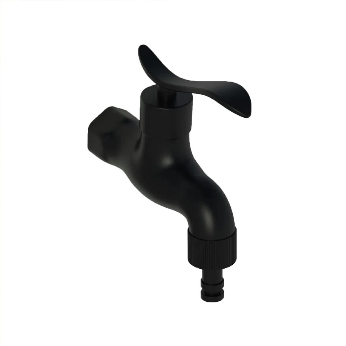 Sined Tritone Fontanella da Giardino in Hdpe con Predisposizione per Attacchi Rapidi Nera Altezza 100 Cm Realizzata in Hdpe