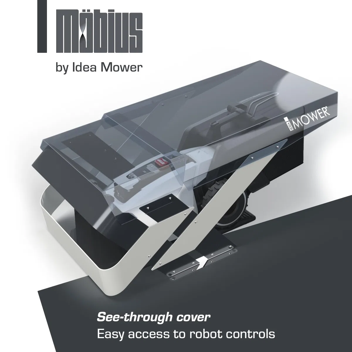 garage per robot tagliaerba Mobius Long compatibile con Mammotion Yuka con Sweeper kit raccoglifoglie