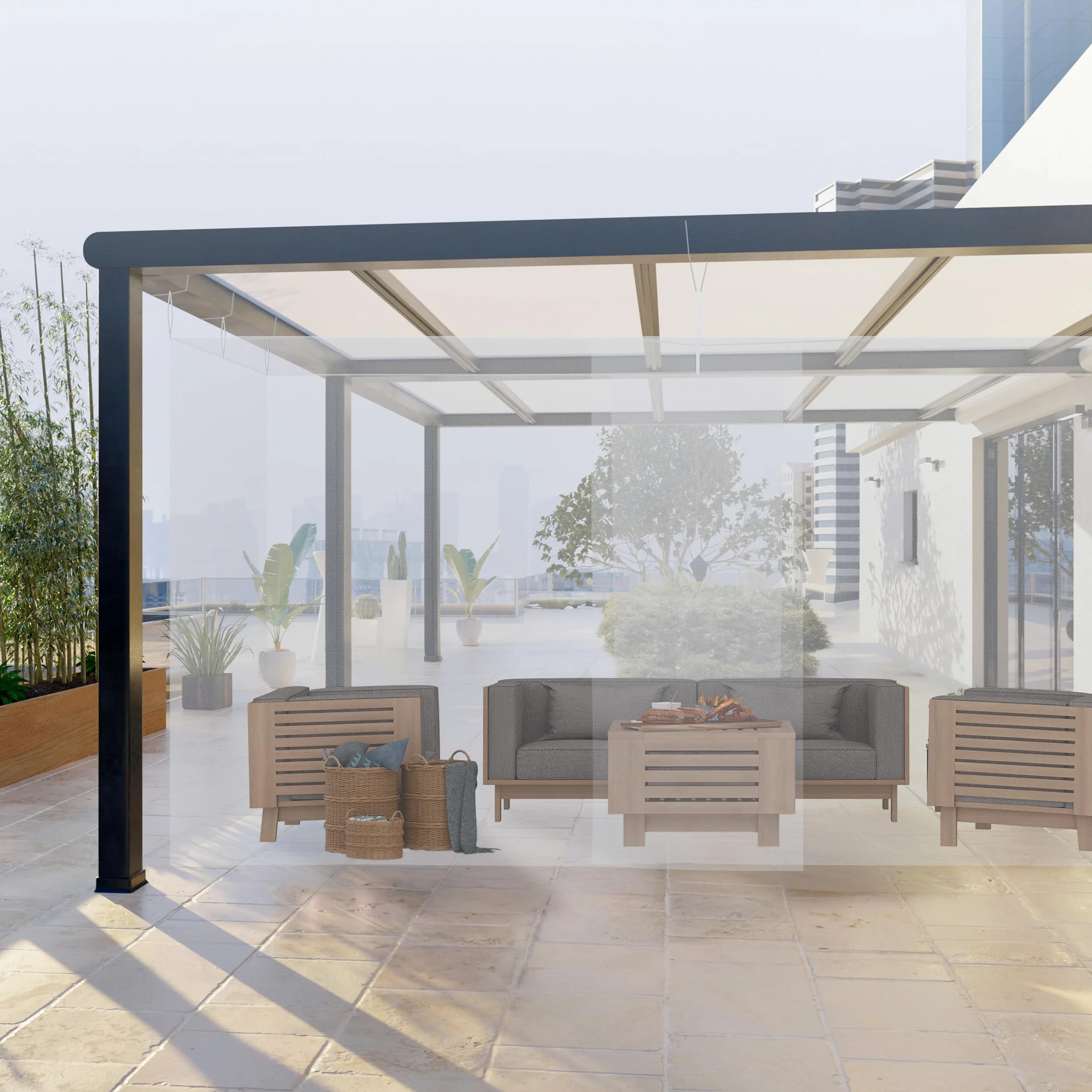 Relaxdays Zanzariere per Gazebo da Esterno e Interno, Rete Anti-Insetti a Maglia Stretta, 250x300x500 cm, Poliestere