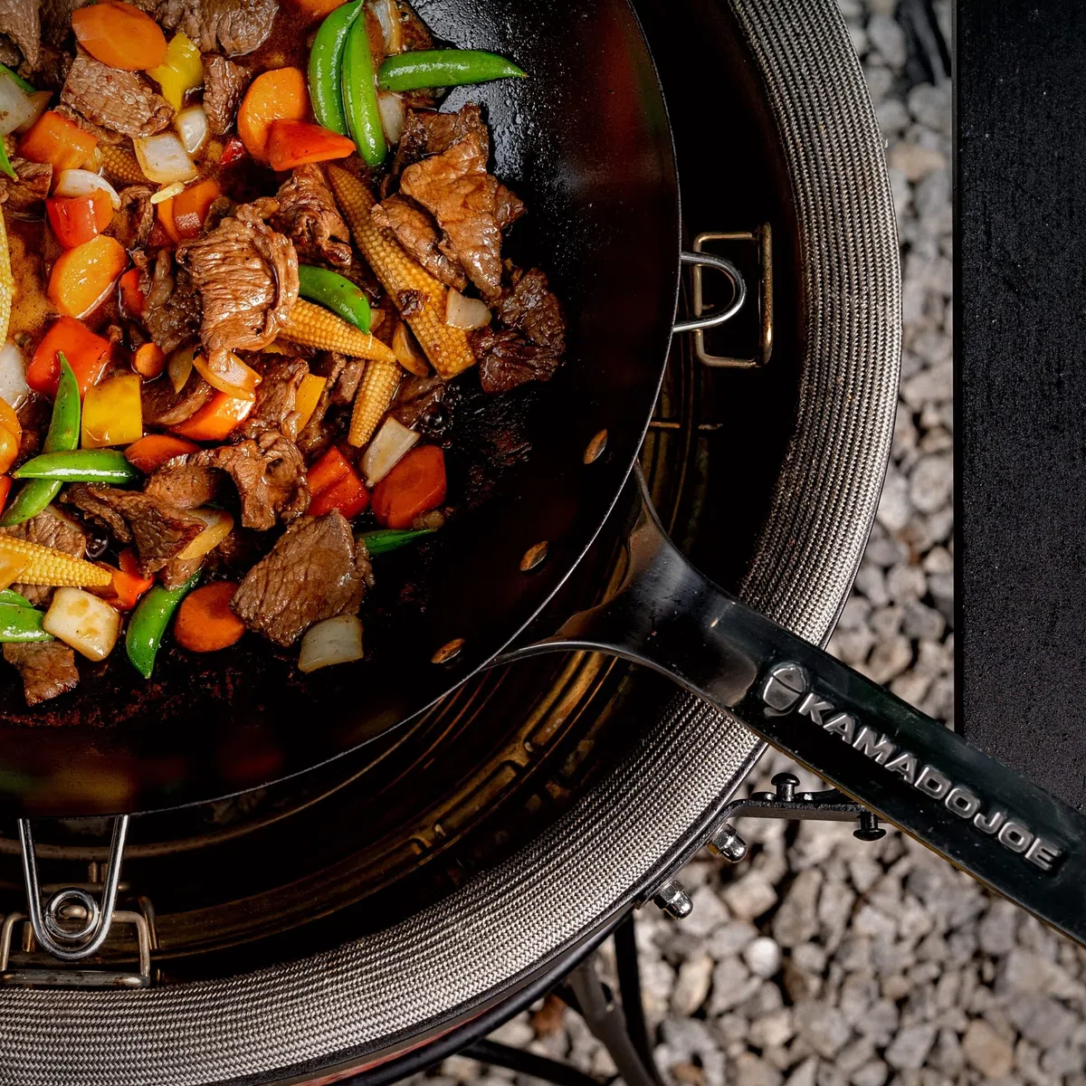 Kamado Joe Karbon Acciaio al carbonio Wok per Classic Joe e Big Joe Grills