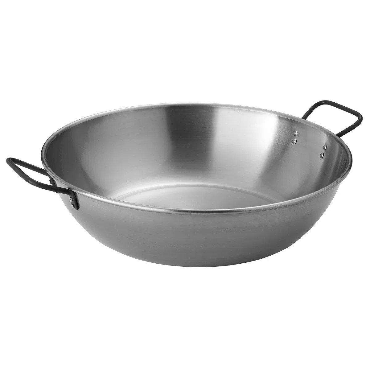 MUURIKKA - Padella per wok in acciaio, 50 cm, per barbecue, campeggio, gas, elettrico, a fuoco aperto