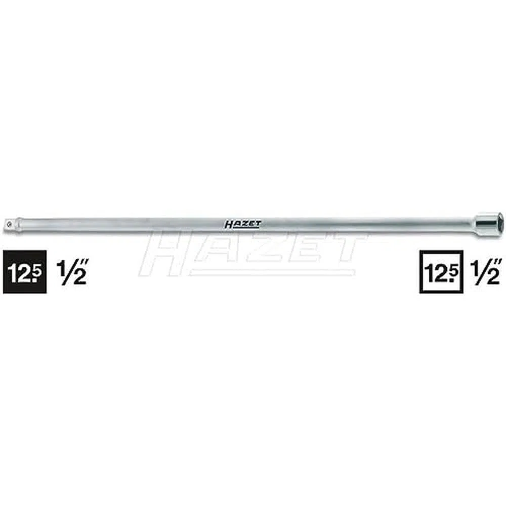 Hazet 918-23 Prolunga, Argento, Attacco Quadro, Massiccio, 12.5 mm 1/2 di Pollice