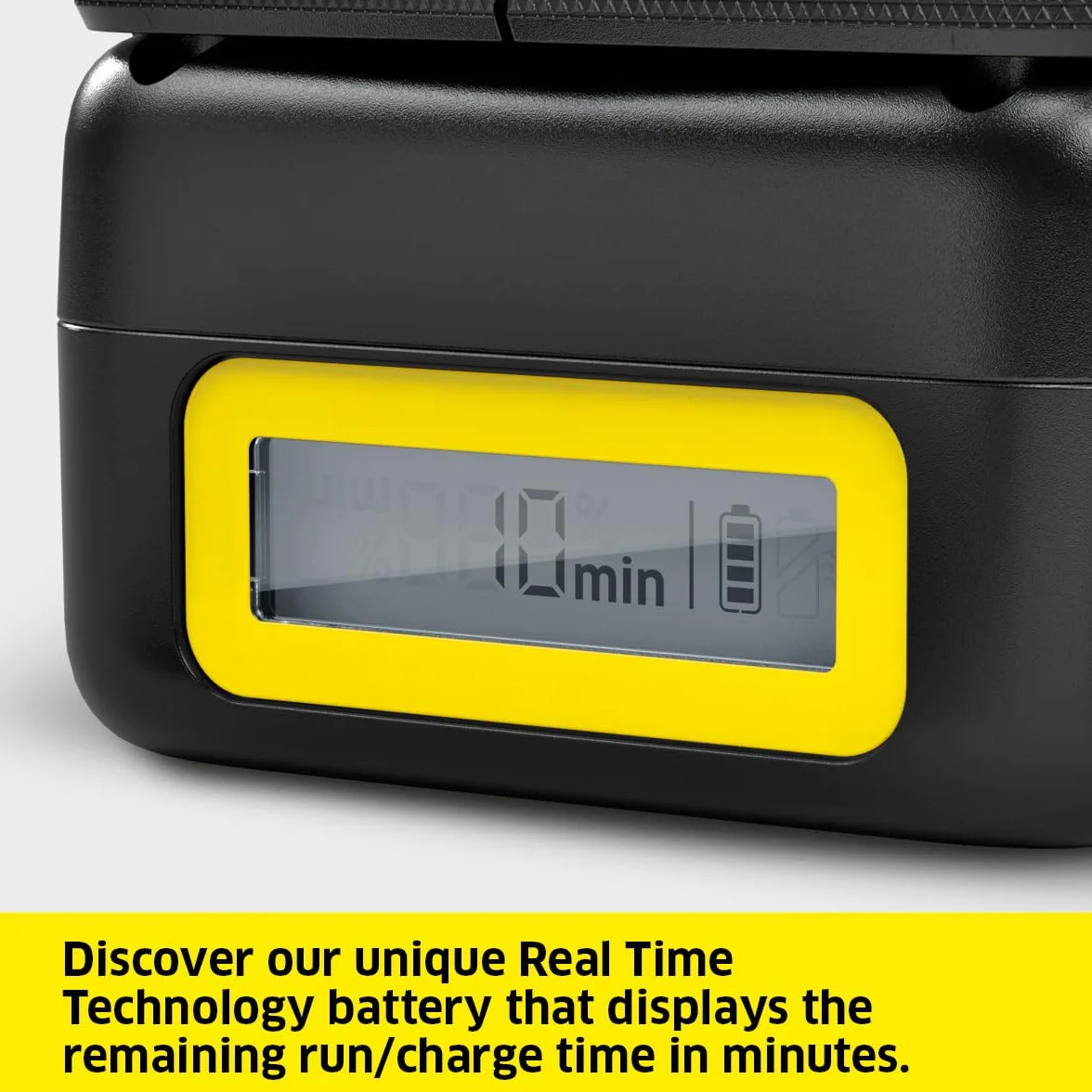 Kärcher - Rasaerba elettrco LMO 18-36 Battery - Ampiezza di taglio 36cm - Capacità serbatoio 45l - Durata batteria 350m² - Batteria 18 V (esclusa), Giallo