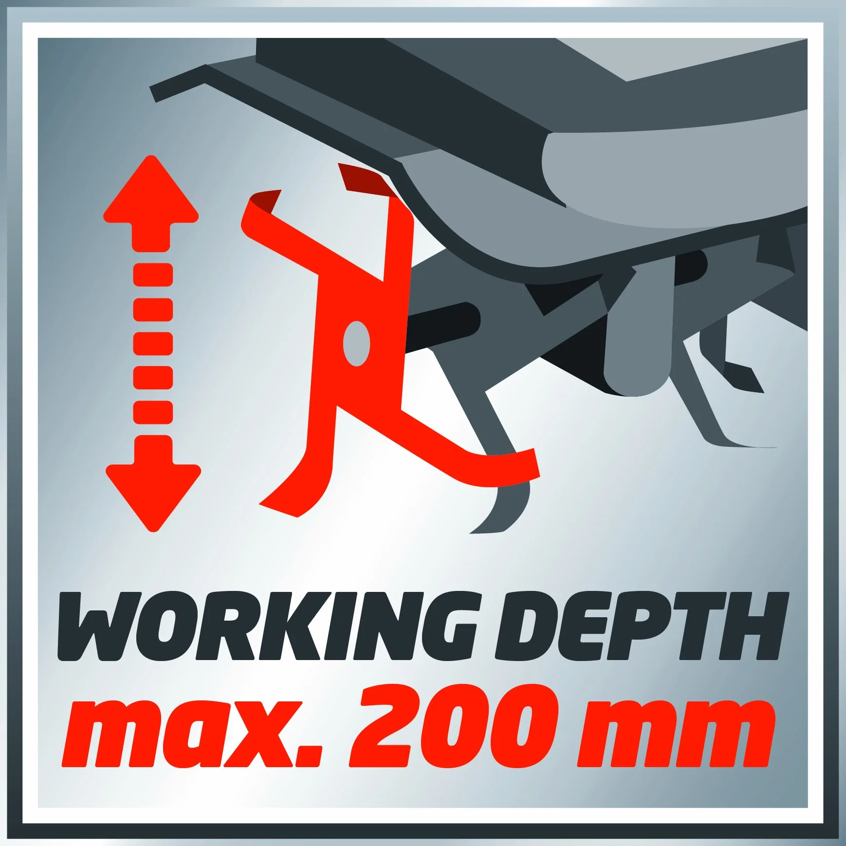 Einhell GC-RT 7530 Zappatrice Elettrica, Rosso Nero