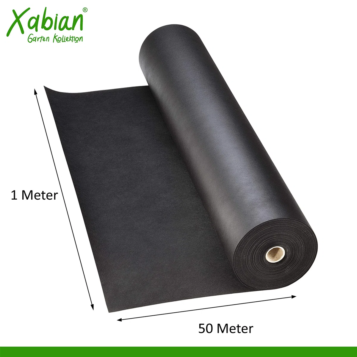 Tela Anti-Erba, 150 g/m², Nero, 25 m², 50 m², 75 m², Tessuto Non Tessuto antistrappo 50 m (50 m2), Nero
