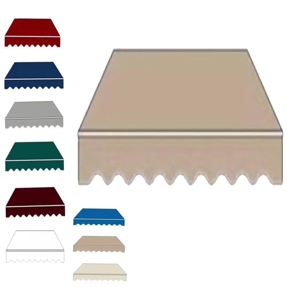 Esterno Tessuto per Tende da Sole Retrattile Tessuto di Ricambio per Tenda da Sole da Giardino, Terrazzo Telo per Tenda da Sole Impermeabile(Khaki,6.5x5ft/200x150cm)