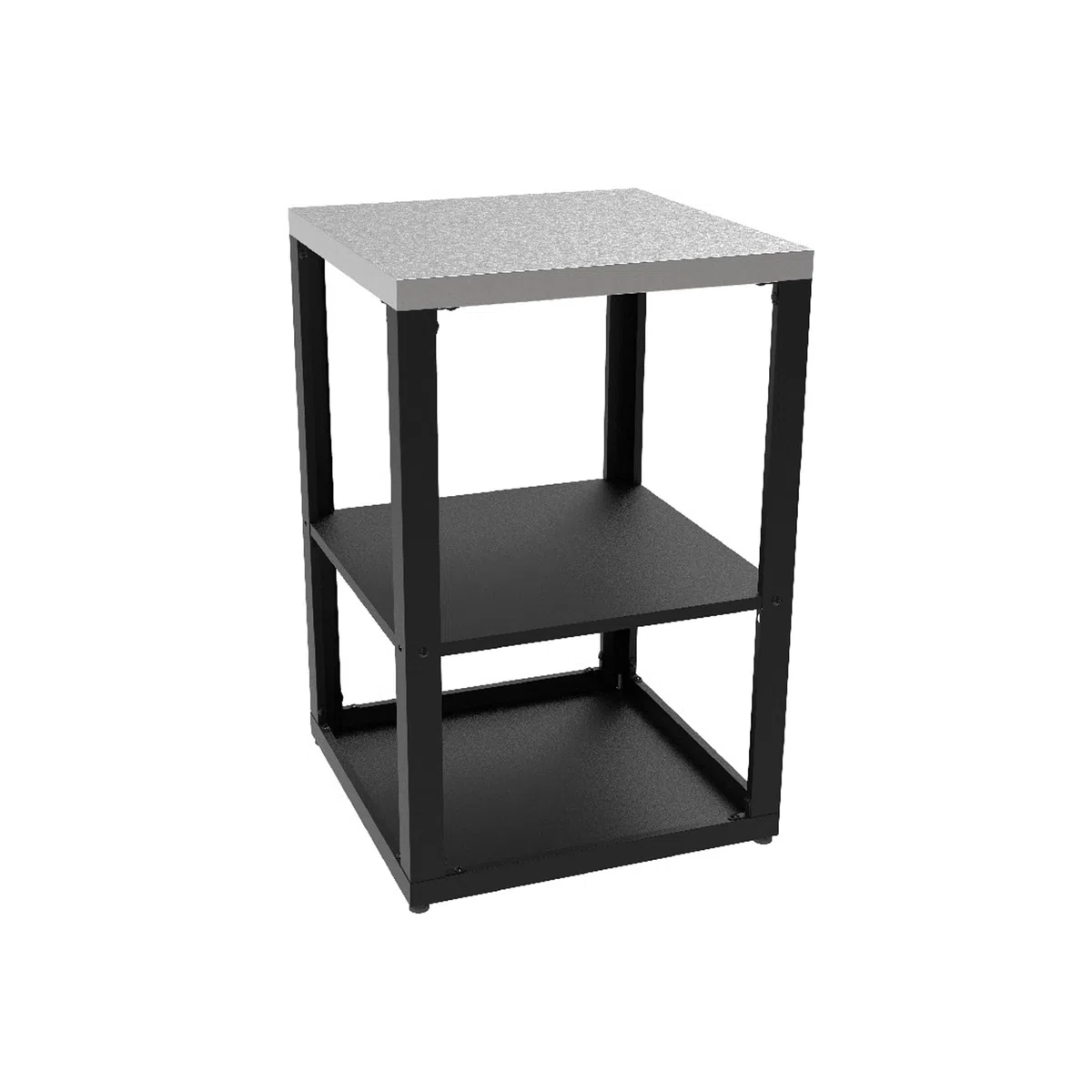 Cucina Modulare per Esterno in Acciaio e Acciaio Inox – Vari Moduli componibili Fornello, Lavello, Barbecue, Piani - Componi la Tua Cucina (Modulo Piano con scaffale Aperto)