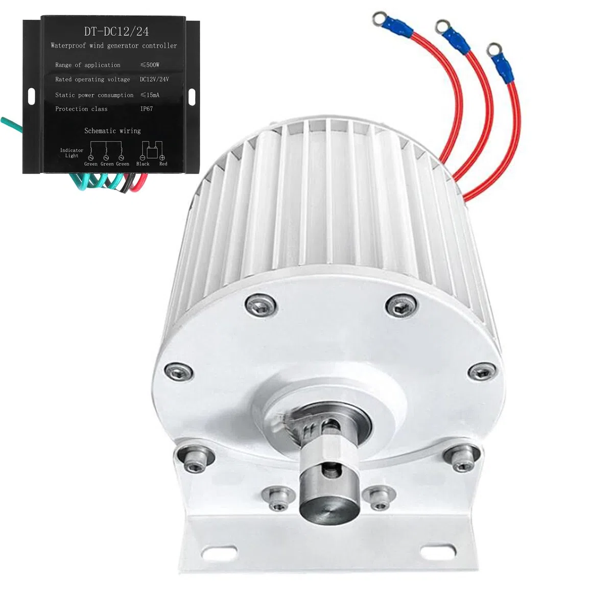 Generatore a magneti permanenti Senza Ingranaggi da 14000W, Dynamo Magnetica ad Acqua per Turbine idrauliche da 12V 24V 48V (750 Giri/min, 220V)
